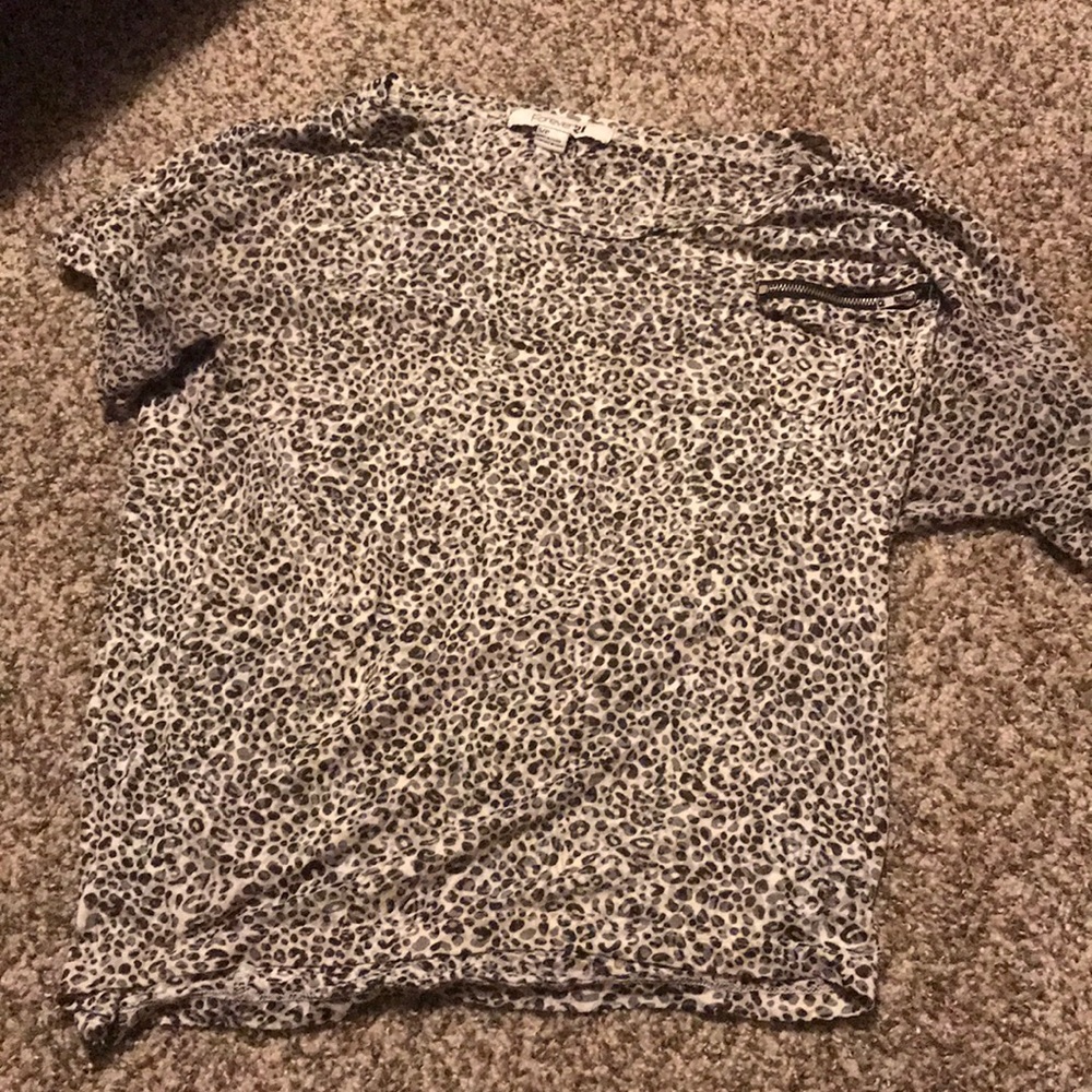 Cheetah forever 21 shirt S